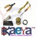 OkaeYa  6 In1 Electric Soldering Iron Stand Tool Wire Stripper Kit 25 Watt Welding Stick Set